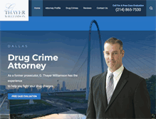 Tablet Screenshot of dallasdrugcrimesattorney.com
